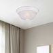 Decorative 2 Light 11 inch White Flushmount Ceiling Light in White Alabaster, Small